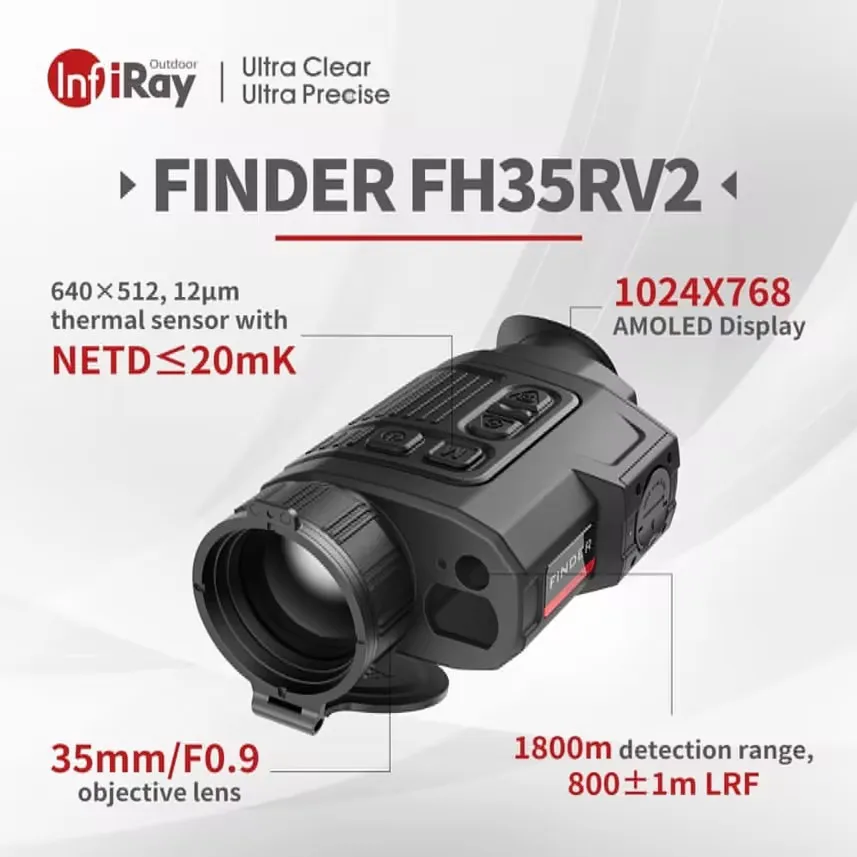 InfiRay FH35R V2 Infrared Thermal Monocular for Hunting 640*512 Outdoor Night Vision Wifi 800m Laser Ranging Thermal Imager InfiRay FH35R V2 Infrared Thermal Monocular for Hunting 640*512 Outdoor Night Vision Wifi 800m Laser Ranging Thermal Imager